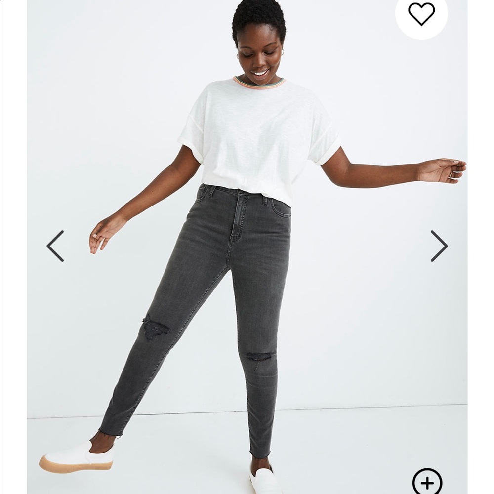 Madewell Petite Curvy Skinny Jeans Black Sea
